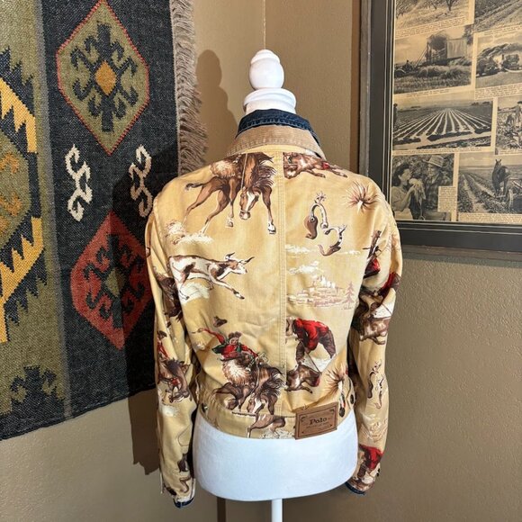 Iconic Vintage Ralph Lauren Cropped Rodeo Western Jacket Size Medium - Picture 2 of 10